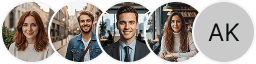 Multiple investor profile avatars on Kastforge Wealth trading review block